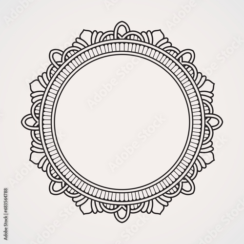Photo frames, text with beautiful combination of flowers and ornaments. suitable for henna, tattoos, photos, coloring books. islam, hindu,Buddha, india, pakistan, chinese, arab