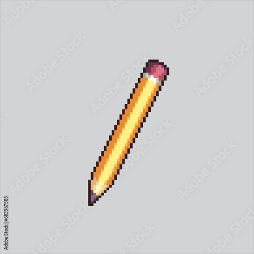 Pixel art illustration Pencil. Pixelated Pencil. School Pencil
pixelated for the pixel art game and icon for website and video game. old school retro.