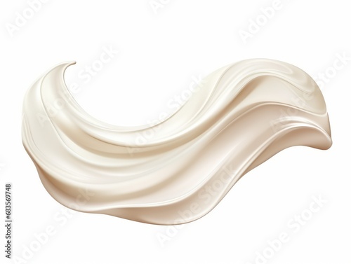 Experience the Smoothness: Whipped Cream Swirl Elegantly Captured in High Definition Generative AI