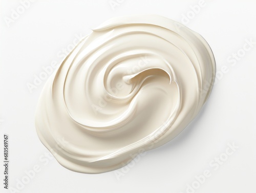 Indulge in Luxury: Discover the Smooth and Luscious Swirls of Premium Cream! Generative AI © monsifdx