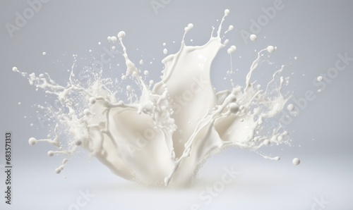 Stunning Photorealism: The Exquisite Detail of a Milk Splash Caught in Action! Generative AI