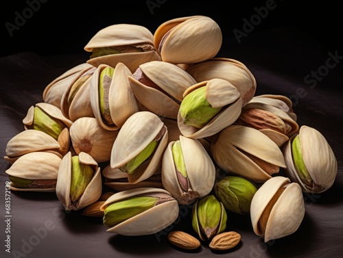 Indulge in the Crunch: Fresh Pistachios Isolated on a White Background! Generative AI