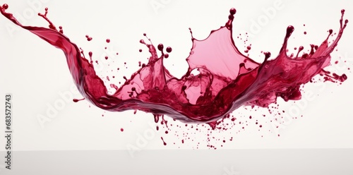 Unleash the Drama: The Majestic Dance of Red Wine Splash! Generative AI