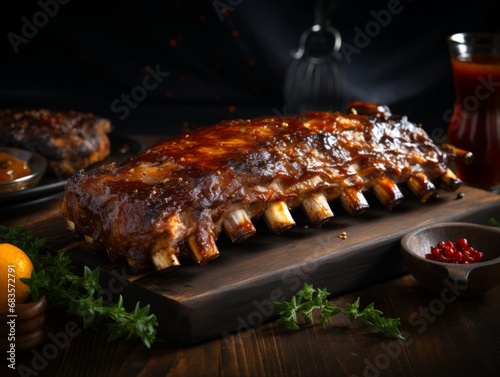 Succulent Honey-Glazed Ribs: A Must-Try Delicacy for Barbecue Lovers Generative AI