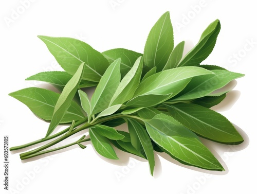 Unveiling the Medicinal Wonders of Fresh Sage Leaves - Enhancing Your Health Naturally Generative AI