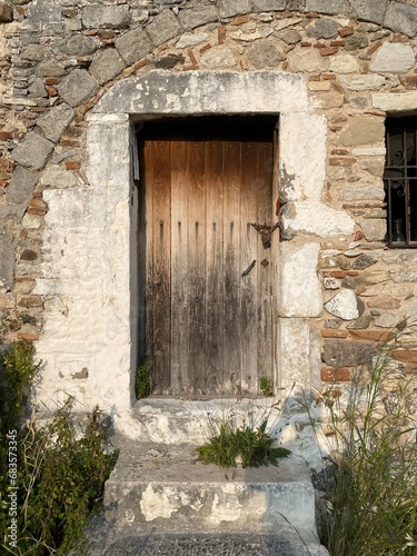 old wooden door