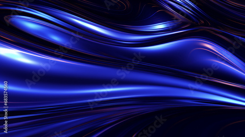 fluid background wavy blue holographic tones