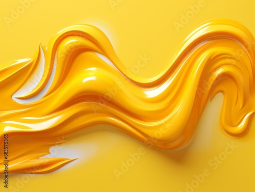 Golden Dance: A Majestic Fusion of Liquid Paint in Artistic Swirls Generative AI