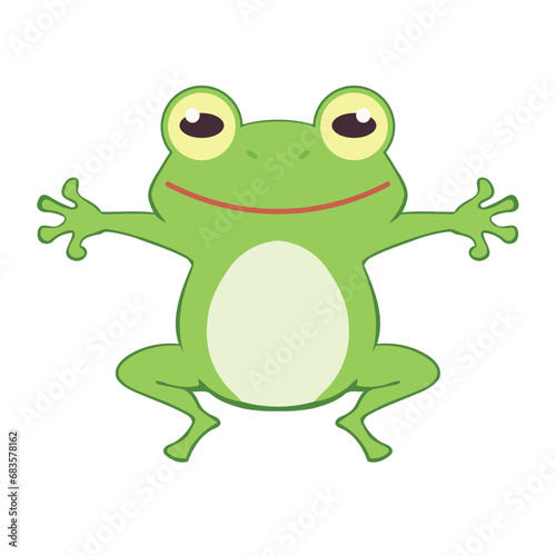 young frog jumping