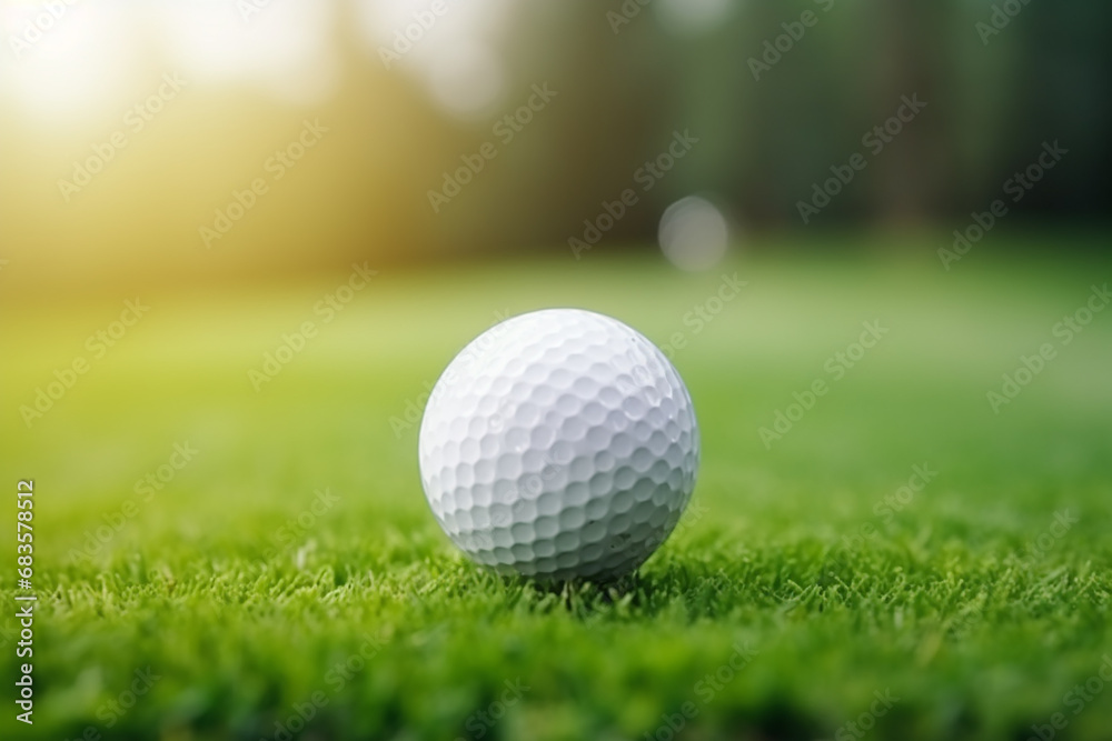 Precision in Play: Close-up Hand Putting Golf Ball on Tee in Golf Course - Created with Generative AI Tools Precision in Play: Close-up Hand Putting Golf Ball on Tee in Golf Course - Created with Generative AI Tools