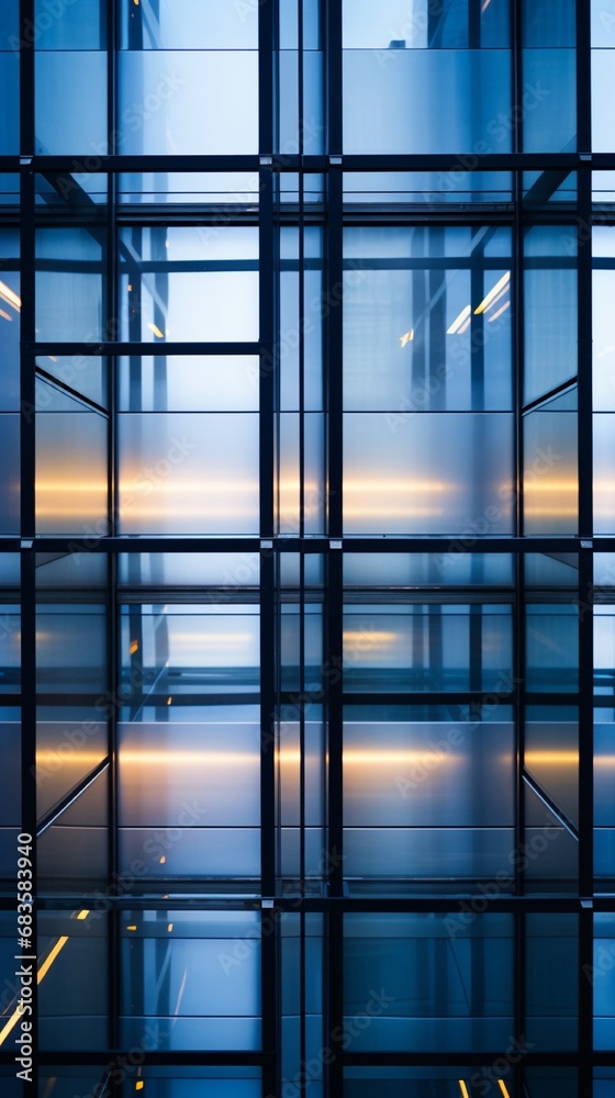 An architectural detail shot focusing on the seamless integration of glass and metal in a modern office building. An architectural detail shot focusing on the seamless integration of glass and metal in a modern office building.
