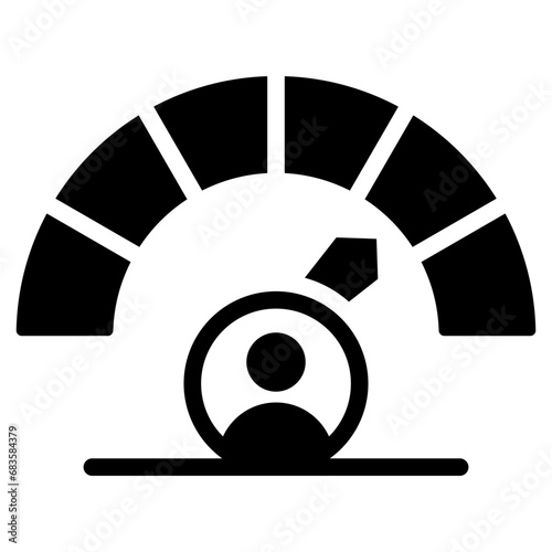 Account Performance Glyph Icon