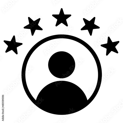 Client Satisfaction Glyph Icon