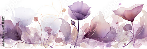 Abstract Violet floral background. VIP Invitation and celebration card. © ABDULRAHMAN