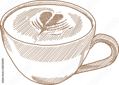 Hand Drawn Illustration Of Coffee