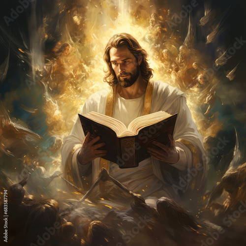 Jesus Reads the Book of Life