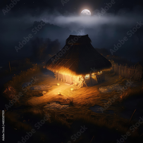 Thatched Hut in the Lowlands