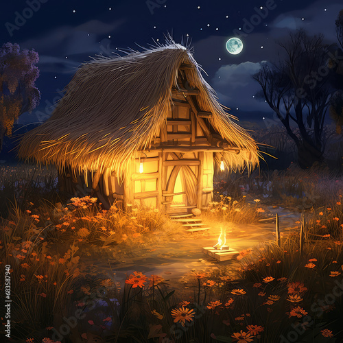 Thatched Hut in the Lowlands