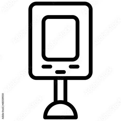 Information Kiosk Outline Icon