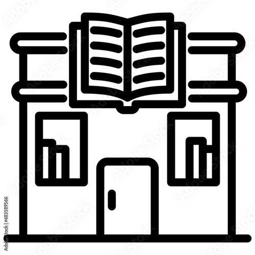 Book Store Outline Icon