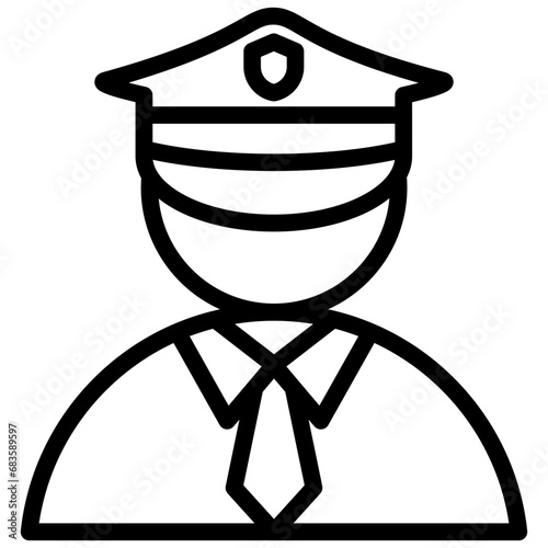 Security Outline Icon