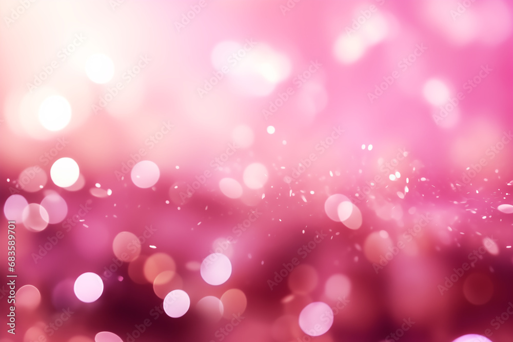 pink shiny background with bokeh - Generative AI pink shiny background with bokeh - Generative AI