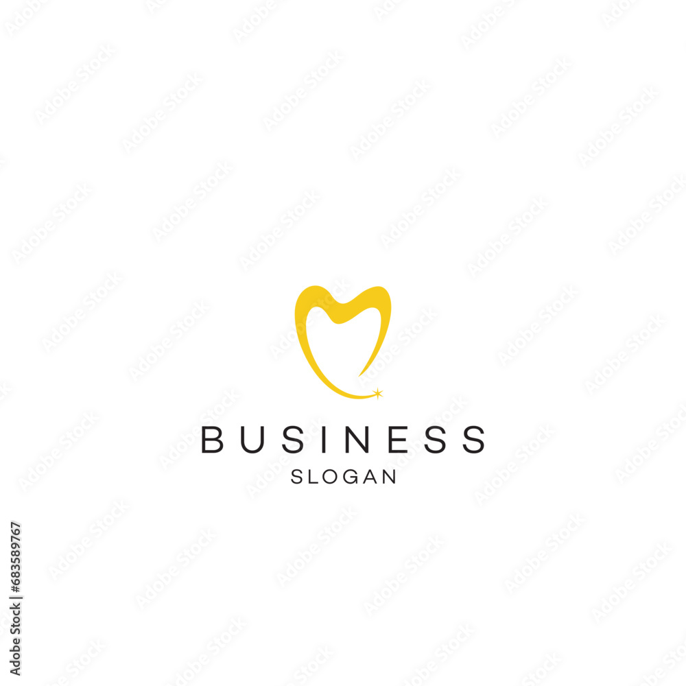 Dentistry dental teeth orthopedic clinic logo design business solution abstract vector brand flat Icon design vector modern minimal style illustration emblem sign symbol logotype typography