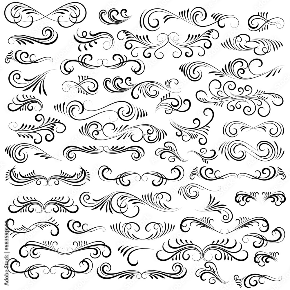 Vector graphic elements for design vector elements. Swirl elements decorative illustration. Classic calligraphy swirls, greeting cards, wedding invitations, royal certificates and graphic design. Vector graphic elements for design vector elements. Swirl elements decorative illustration. Classic calligraphy swirls, greeting cards, wedding invitations, royal certificates and graphic design.