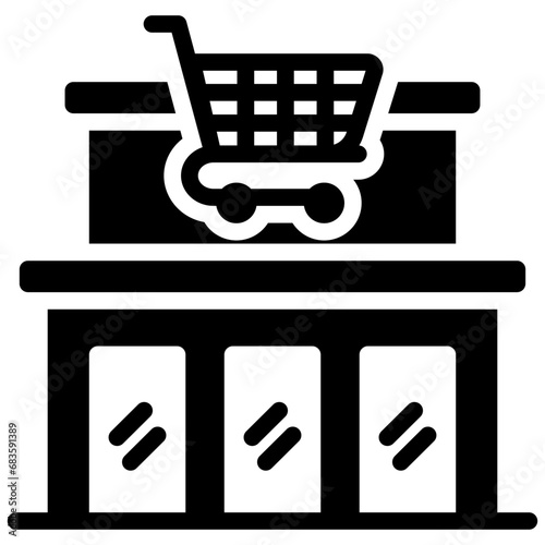Retail Park Glyph Icon