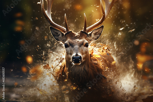 high speed deer photography