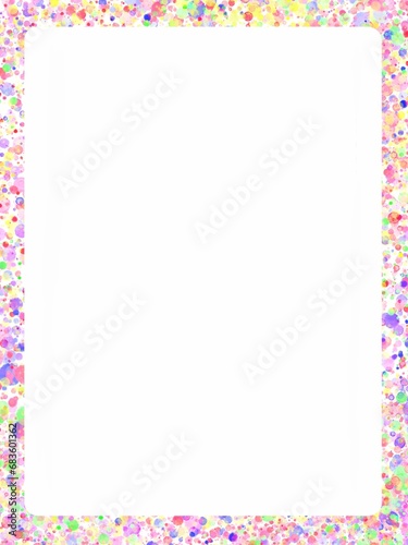 Abstract frame with White background,