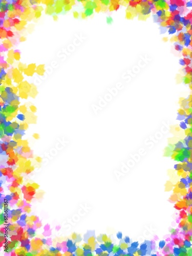Abstract frame with White background,