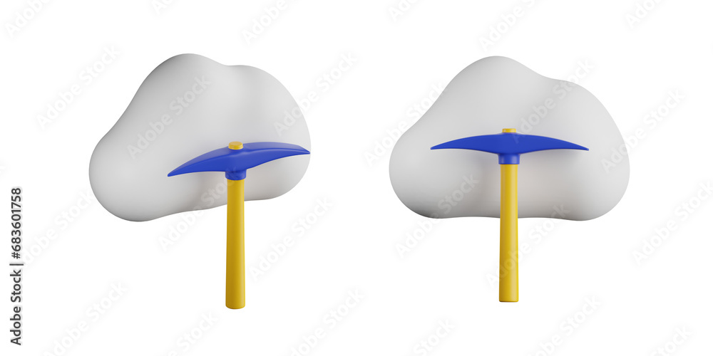 3d bitcoin cloud mining. Cryptocurrency 3d icon illustration. High quality render. Transparent background 3d bitcoin cloud mining. Cryptocurrency 3d icon illustration. High quality render. Transparent background