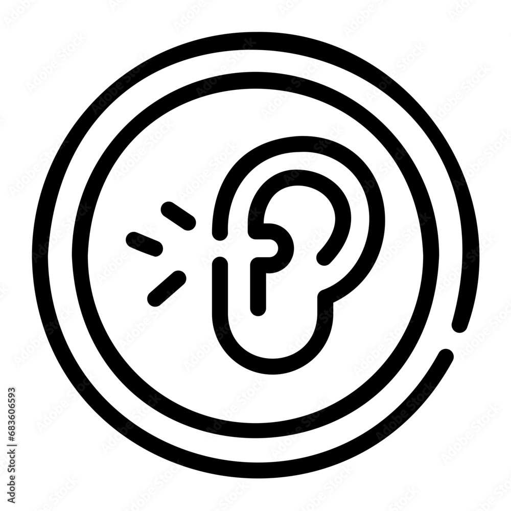 high noise Line Icon