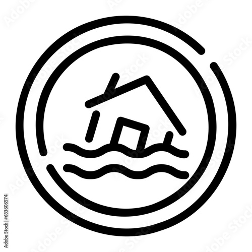 flood Line Icon