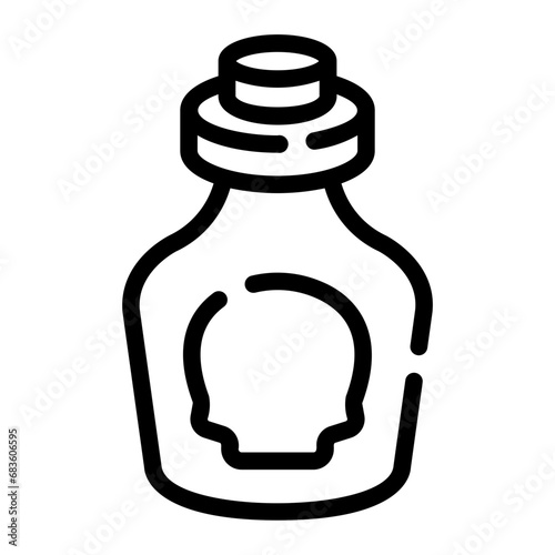 poison Line Icon