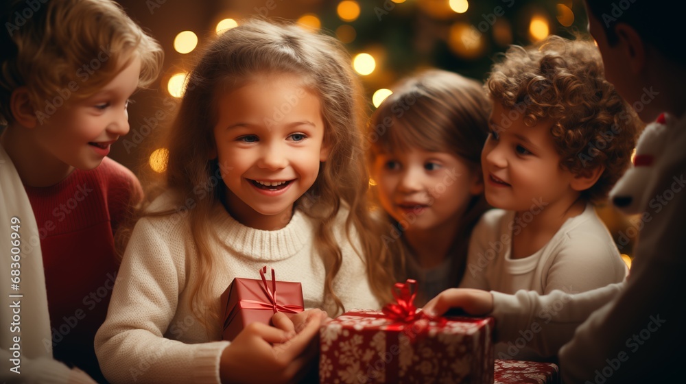happy family celebrating christmas happy family celebrating christmas