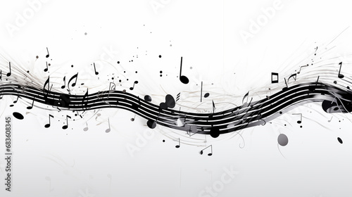 background, art, music, white, abstract, design, sound, illustration, modern, graphic, vector, musical, banner, black, style, element, texture, concept, isolated, bass, sign, flow, classical, note, me