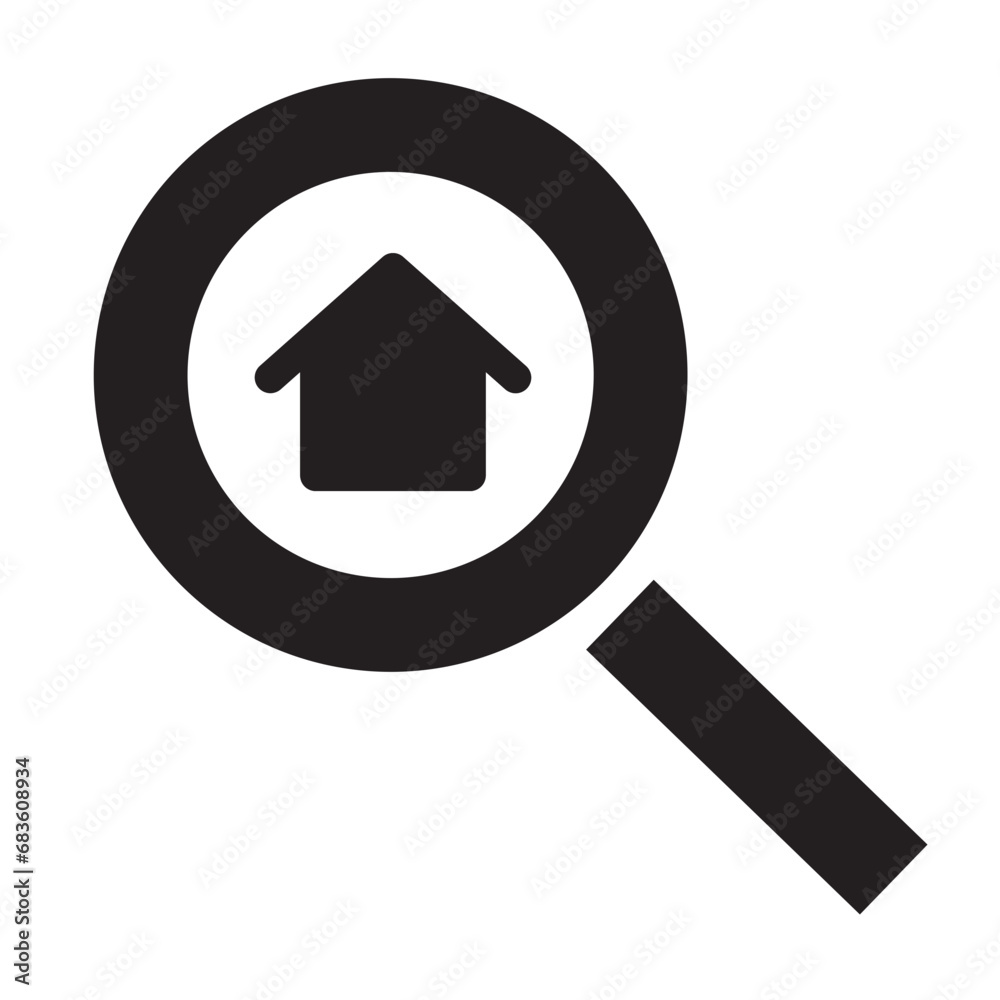 Search House Icon: Search House Icon: