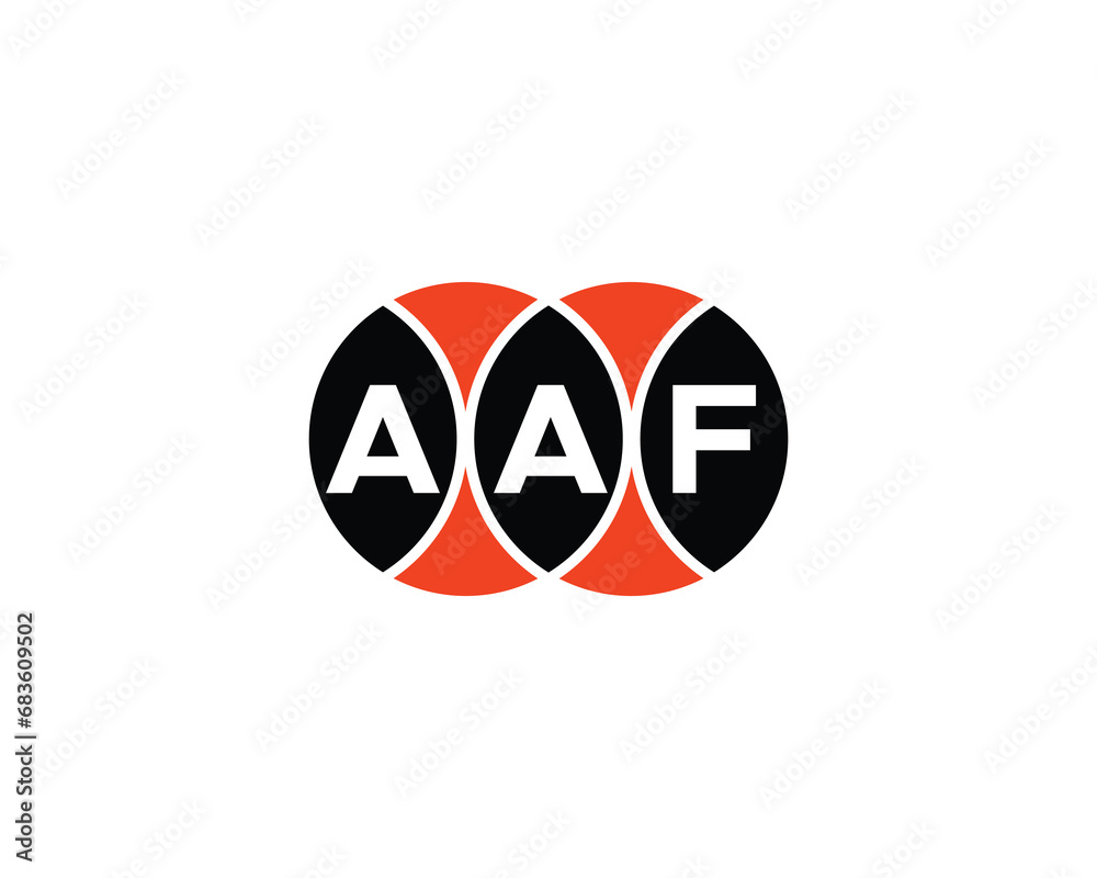 AAF logo design vector template AAF logo design vector template