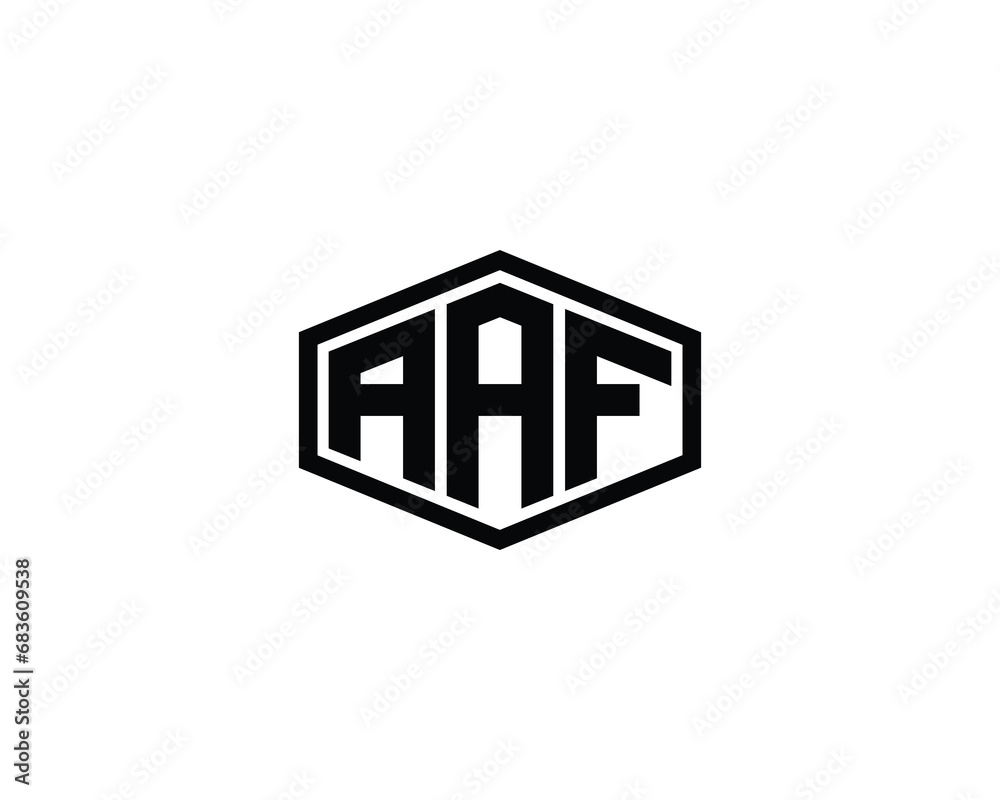 AAF logo design vector template AAF logo design vector template