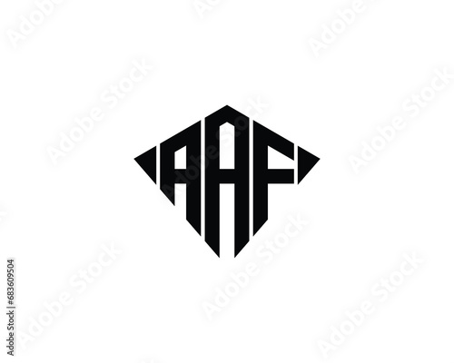 AAF logo design vector template