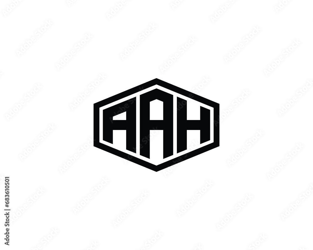 AAH logo design vector template AAH logo design vector template