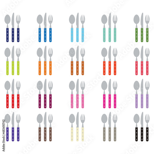 Cutlery Set Clipart Design Kitchen item 