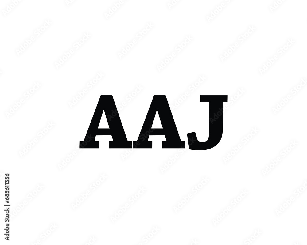AAJ logo design vector template AAJ logo design vector template
