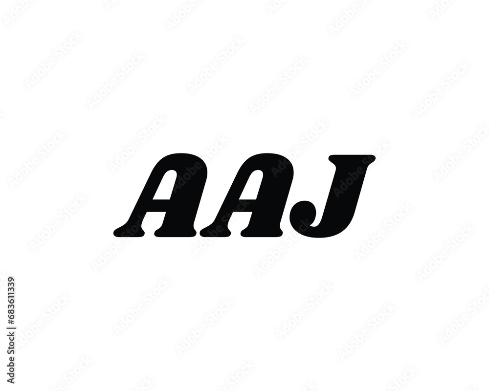 AAJ logo design vector template AAJ logo design vector template