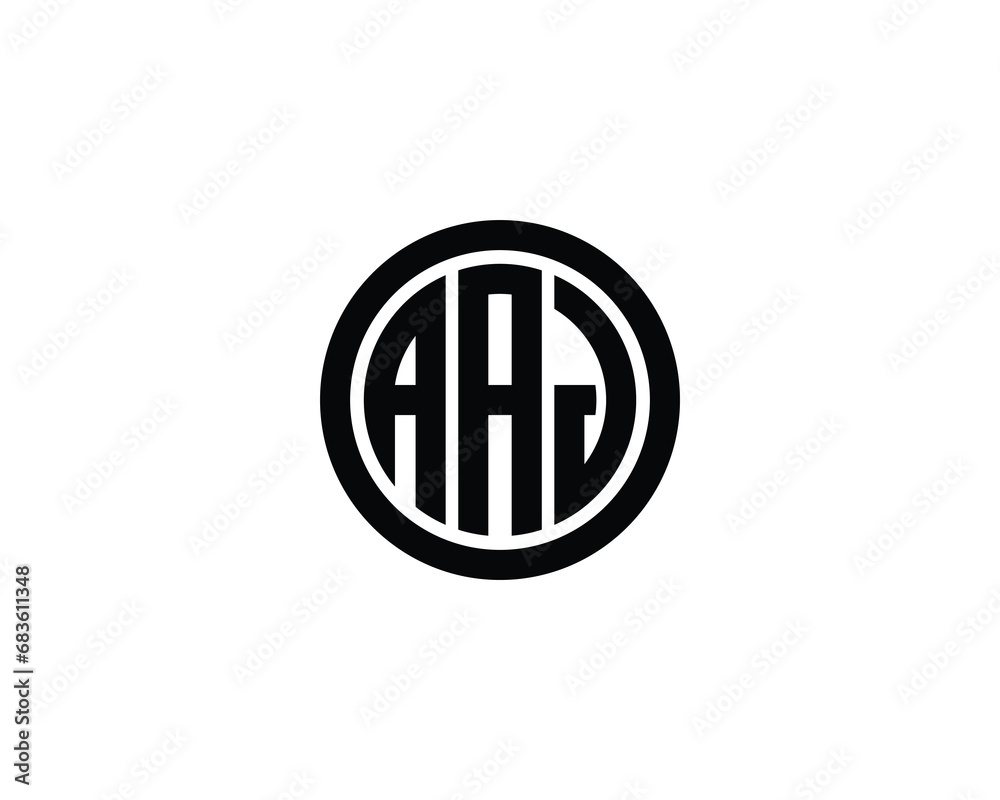 AAJ logo design vector template AAJ logo design vector template