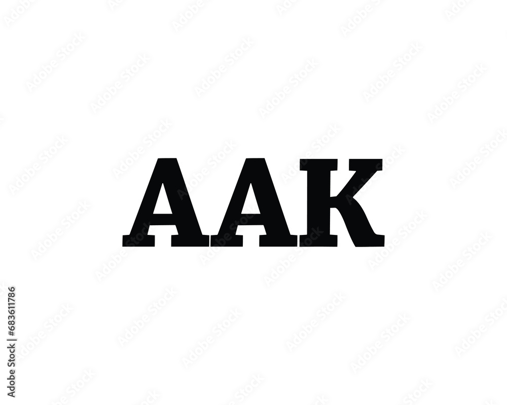 AAK logo design vector template AAK logo design vector template