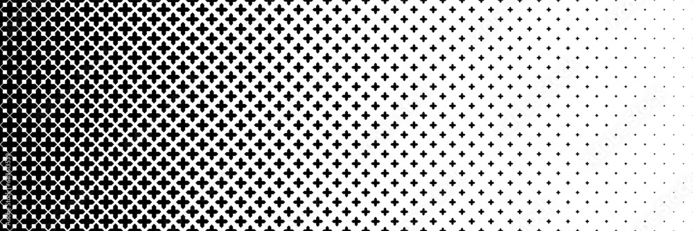 horizontal black halftone of sharp cross and sharp plus design for pattern and background. horizontal black halftone of sharp cross and sharp plus design for pattern and background.