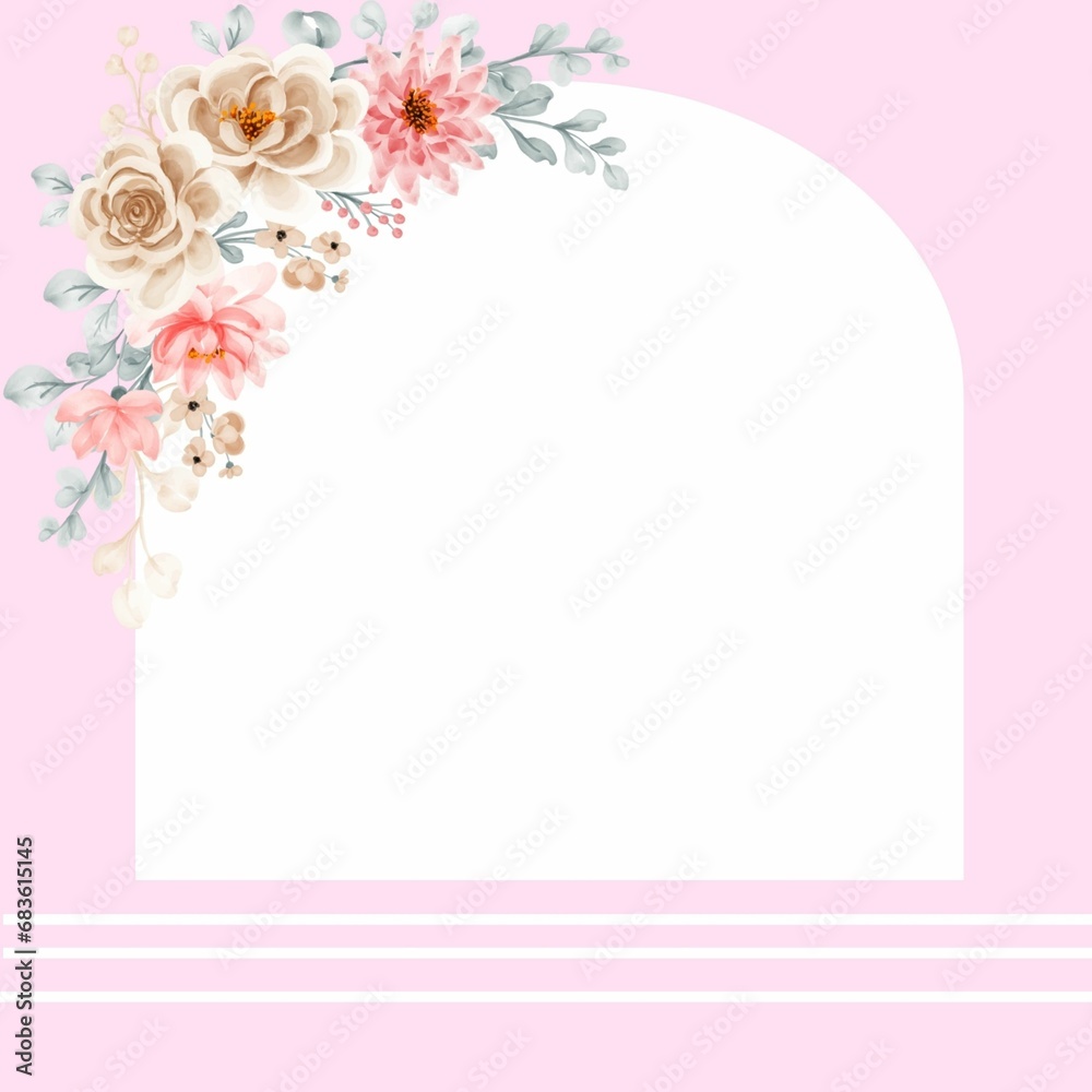 Flower Pink background 